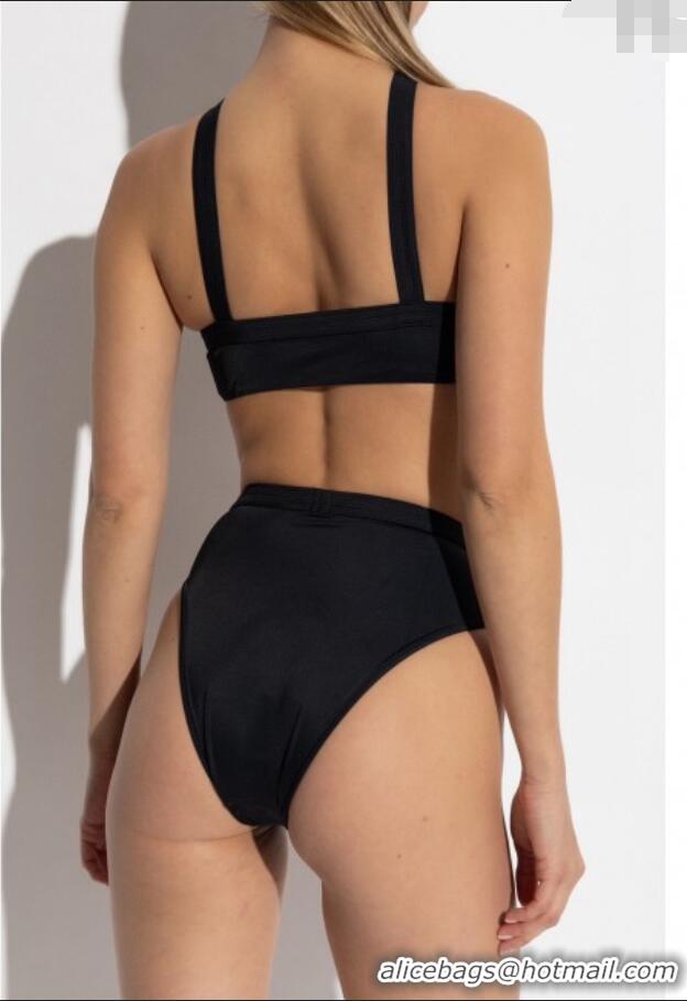 ​Luxury Cheap Versace Two-Pieces Swimwear with Bow 0313 Black 2025