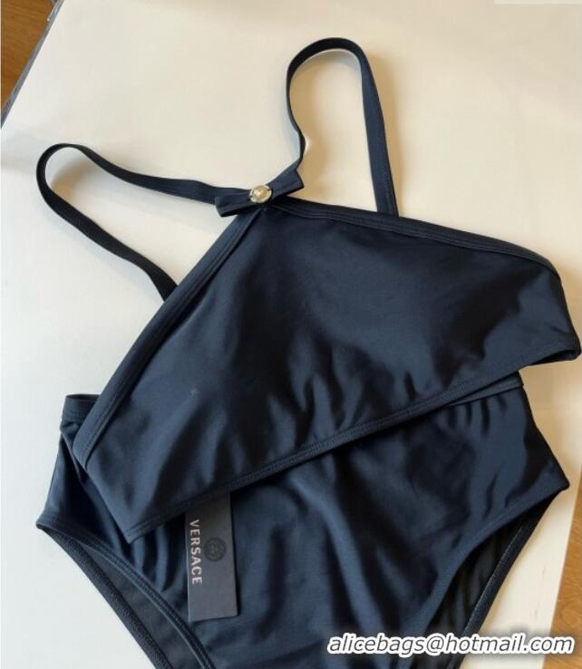 ​Luxury Cheap Versace Two-Pieces Swimwear with Bow 0313 Black 2025