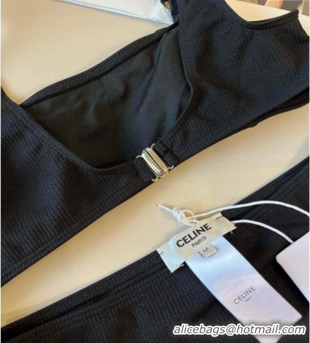 ​Best Product Celine Cotton Two-Pieces Swimwear 0313 Black 2025