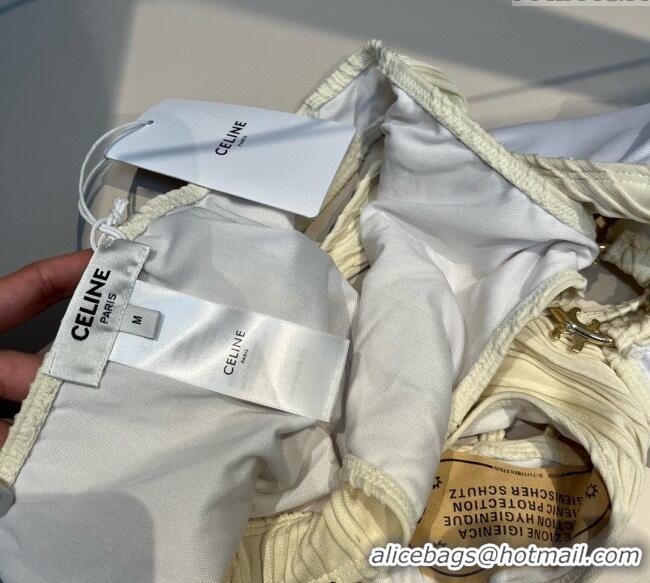 Buy Cheapest Celine Cutout One-Piece Swimwear 0313 White 2025