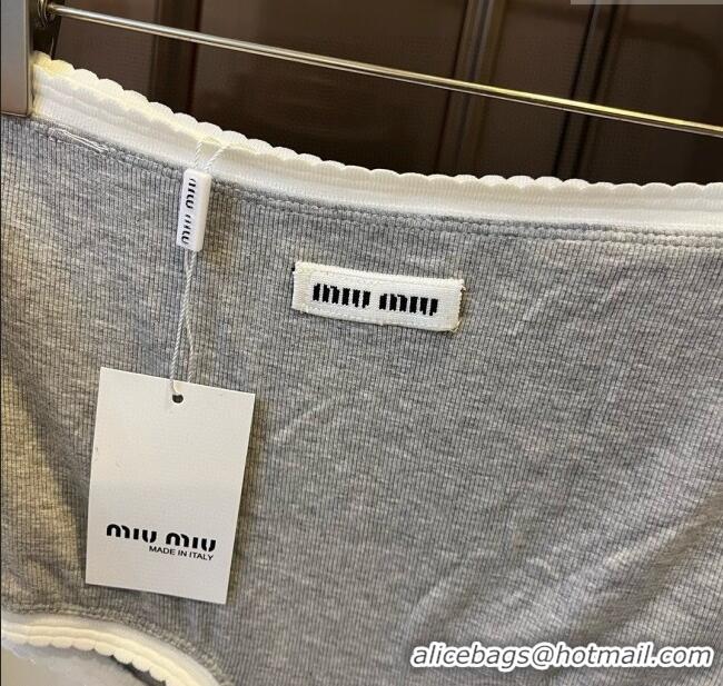 Low Cost Miu Miu Knit Two-Pieces Swimwear 0313 Grey 2025