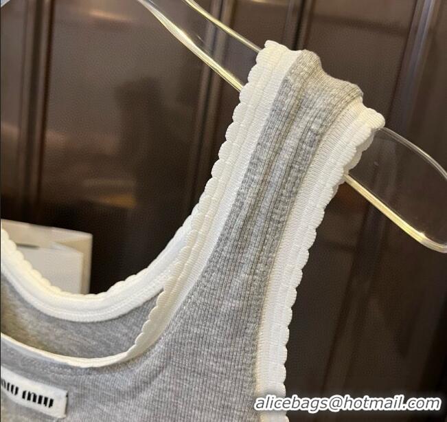 Low Cost Miu Miu Knit Two-Pieces Swimwear 0313 Grey 2025
