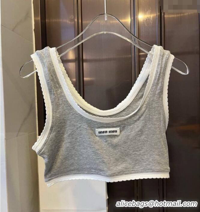 Low Cost Miu Miu Knit Two-Pieces Swimwear 0313 Grey 2025