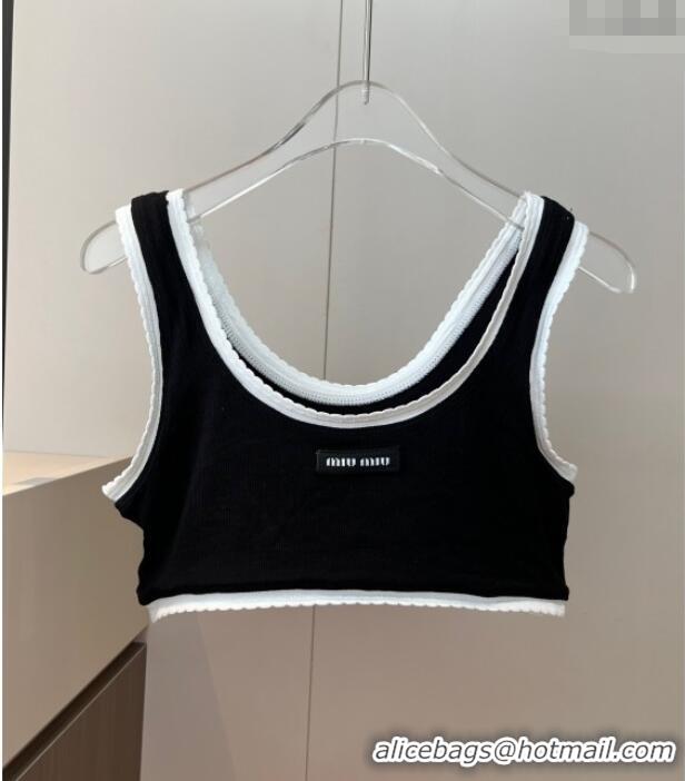 ​Unique Style Miu Miu Knit Two-Pieces Swimwear 0313 Black 2025