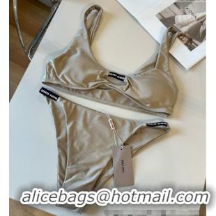 ​Well Crafted Miu Miu Two-Pieces Swimwear 0313 Grey 2025