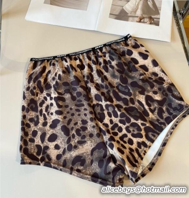 Promotional Dolce & Gabbana Leopard Print Two-Pieces Swimwear 13111 Brown 2025
