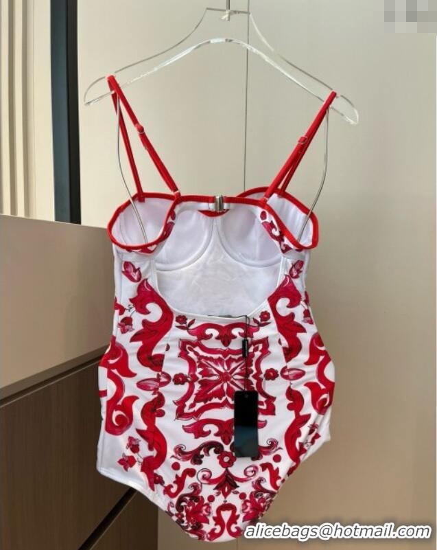 Good Quality Dolce & Gabbana One-Piece Swimwear 0313 Red 2025