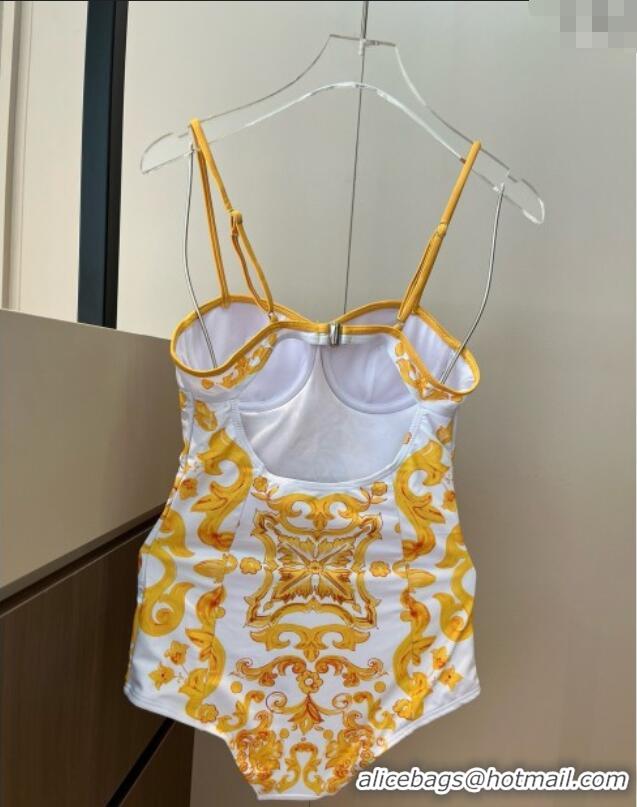 Trendy Design Dolce & Gabbana One-Piece Swimwear 0313 Yellow 2025