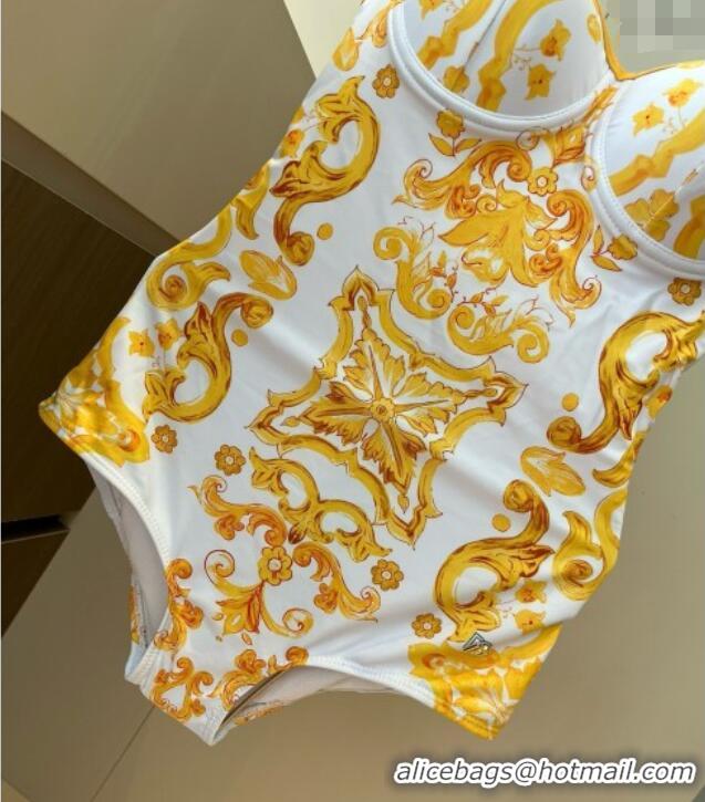 Trendy Design Dolce & Gabbana One-Piece Swimwear 0313 Yellow 2025