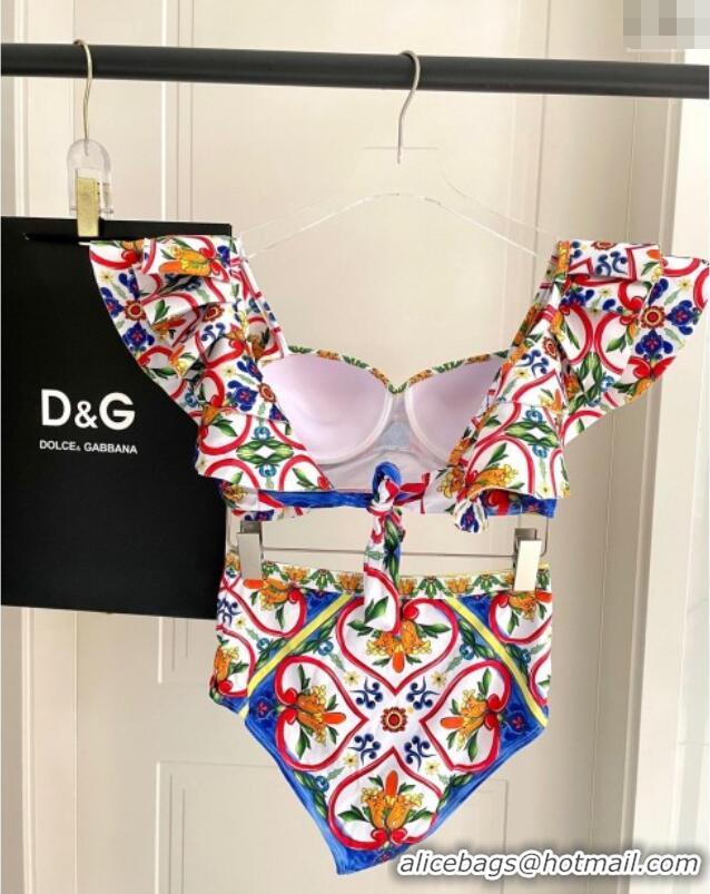 Good Product Dolce & Gabbana Printed Two-Pieces Swimwear 0313 Multicolor 2025