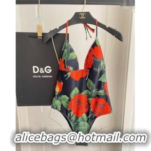 ​Shop Inexpensive Dolce & Gabbana Rose One-Piece Swimwear D0313 2025
