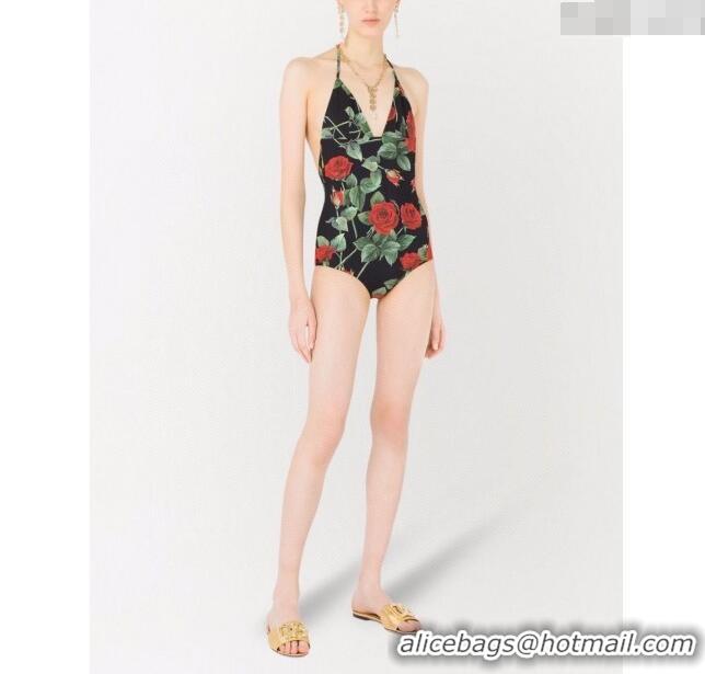 ​Shop Inexpensive Dolce & Gabbana Rose One-Piece Swimwear D0313 2025