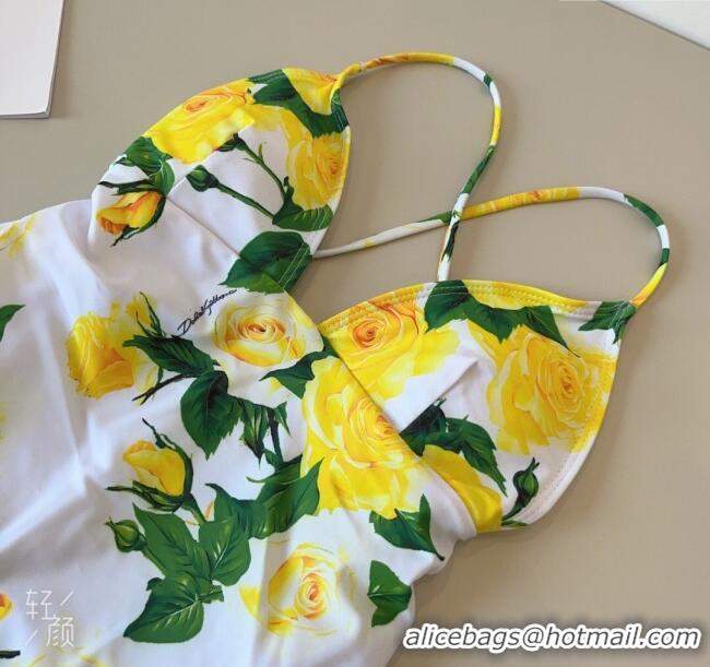 Good Taste Dolce & Gabbana One-Piece Swimwear 0314 White/Yellow/Green 2025