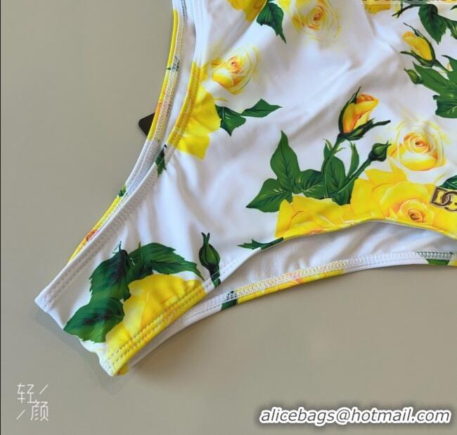 Good Taste Dolce & Gabbana One-Piece Swimwear 0314 White/Yellow/Green 2025