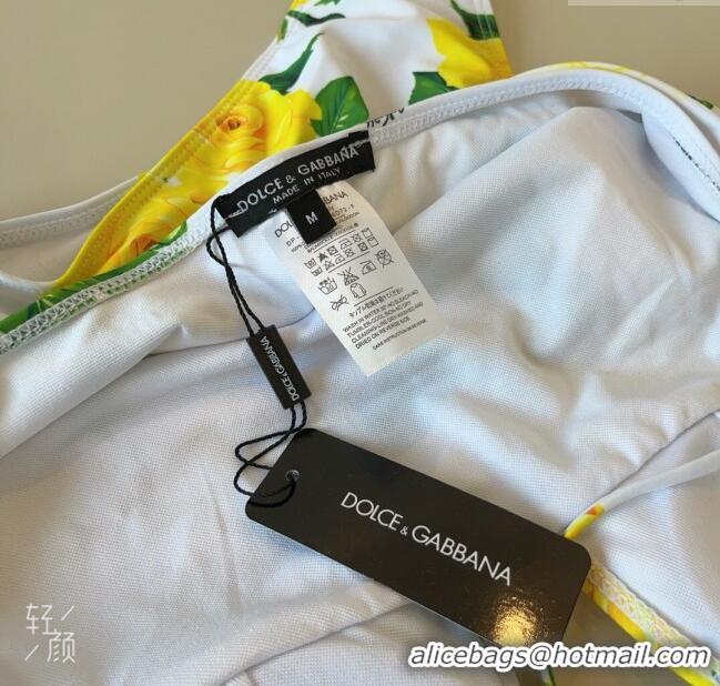 Good Taste Dolce & Gabbana One-Piece Swimwear 0314 White/Yellow/Green 2025