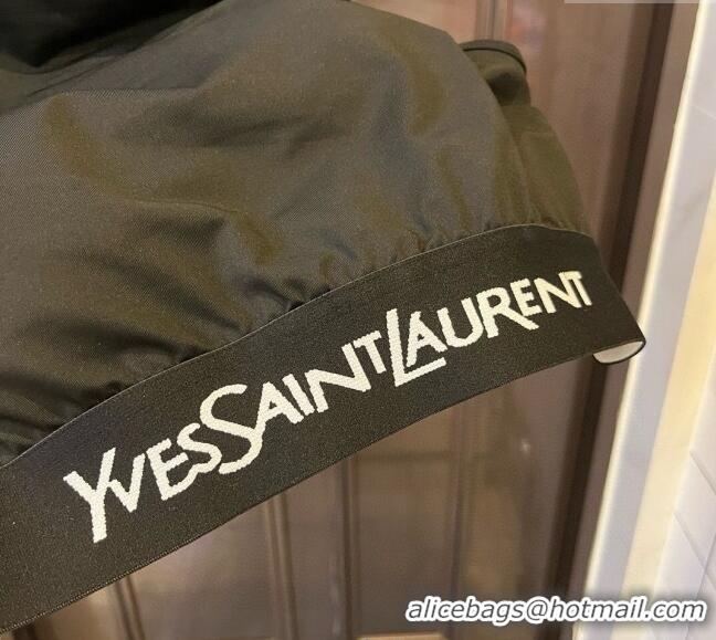 ​Luxury Cheap Saint Laurent Yoga Activewear Set with Strass 0314 Black 2025
