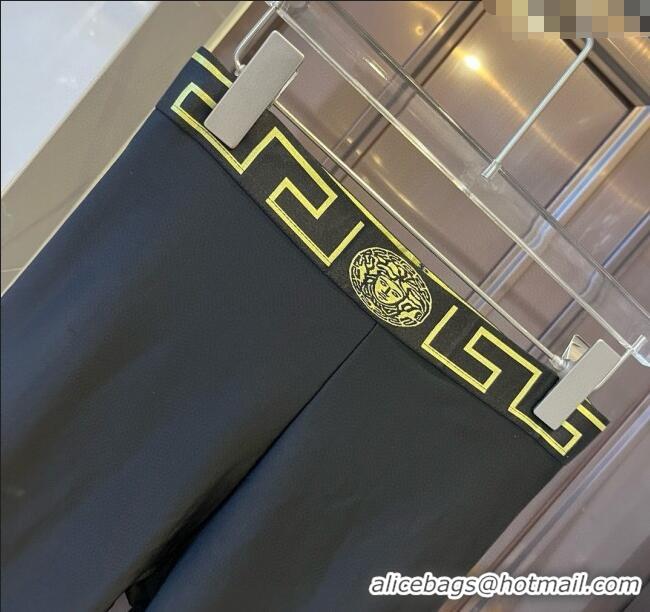 Top Quality Versace Yoga Activewear Set 0314 Black/Yellow 2025