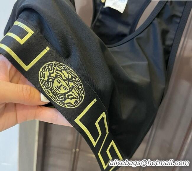 Top Quality Versace Yoga Activewear Set 0314 Black/Yellow 2025