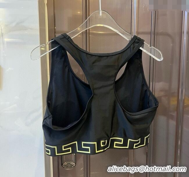Top Quality Versace Yoga Activewear Set 0314 Black/Yellow 2025