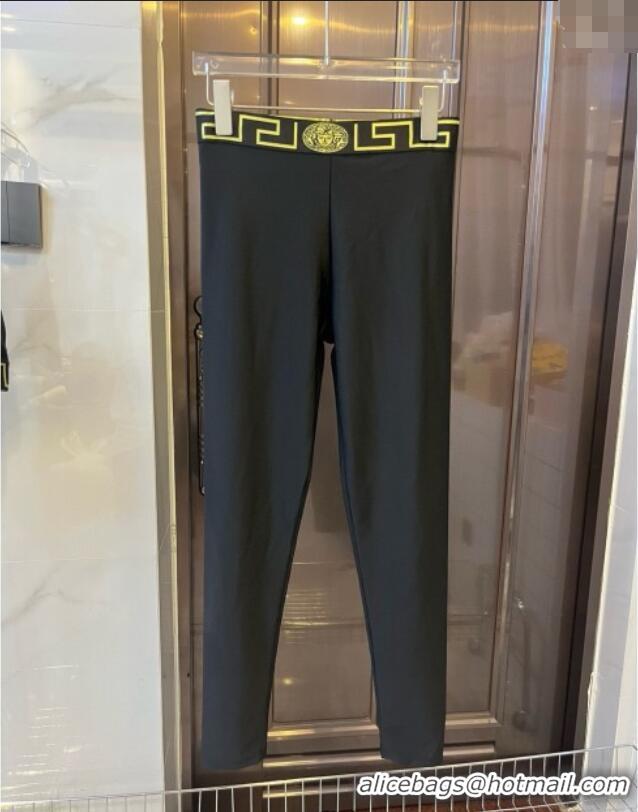 Top Quality Versace Yoga Activewear Set 0314 Black/Yellow 2025