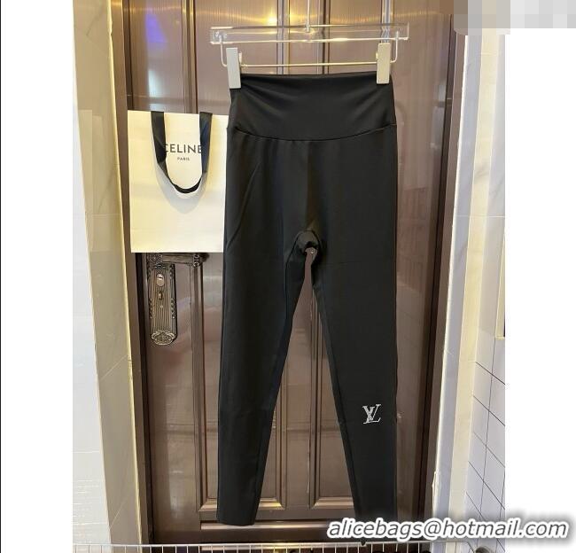 Best Product Louis Vuitton Yoga Activewear Set with Strass 0314 Black 2025