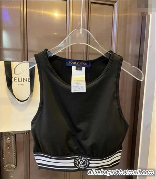 Best Product Louis Vuitton Yoga Activewear Set with Strass 0314 Black 2025