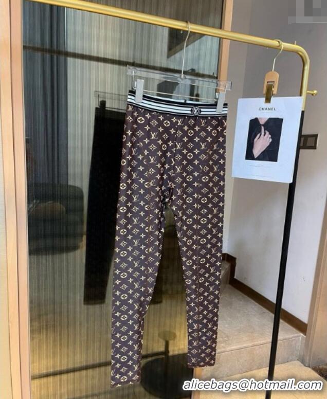 Affordable Price Louis Vuitton Yoga Activewear Set 0314 Brown 2025