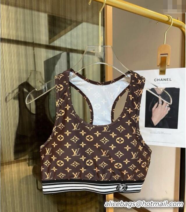 Affordable Price Louis Vuitton Yoga Activewear Set 0314 Brown 2025