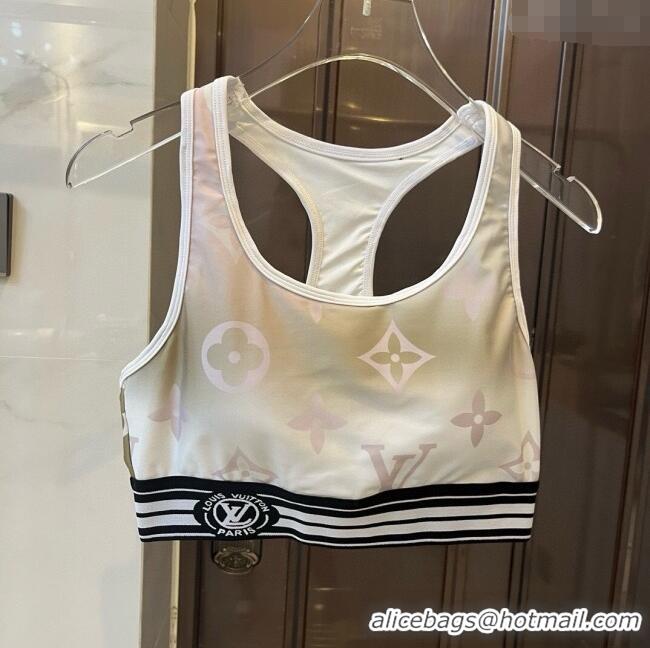 Top Grade Louis Vuitton Yoga Activewear Set 0314 Green Print 2025