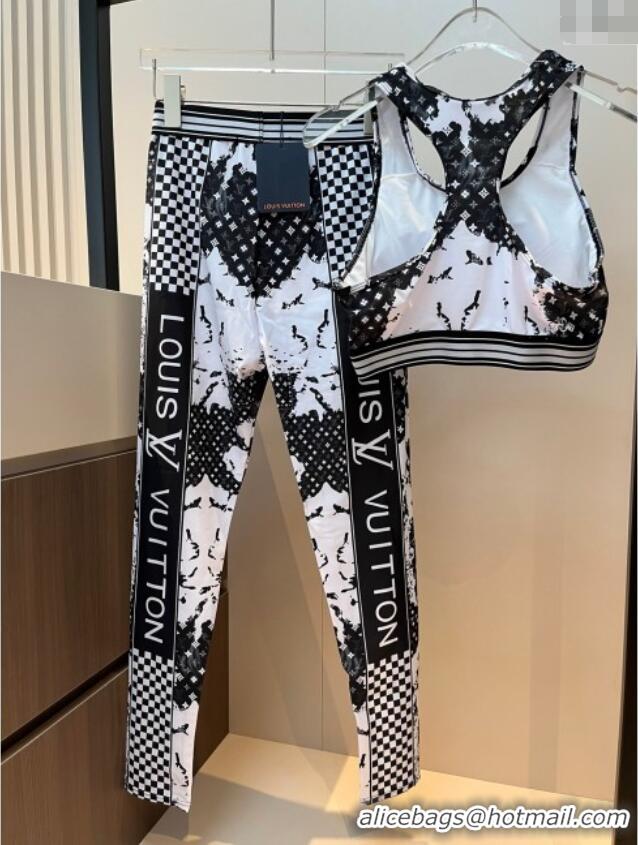 ​Good Product Louis Vuitton Yoga Activewear Set 0314 Black/White 2025