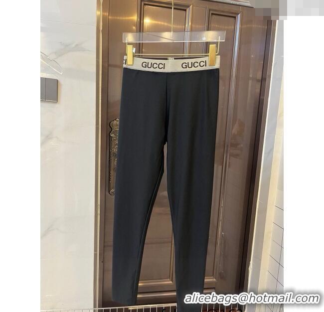 ​Top Grade Gucci Yoga Activewear Set 0314 Black/Beige 2025