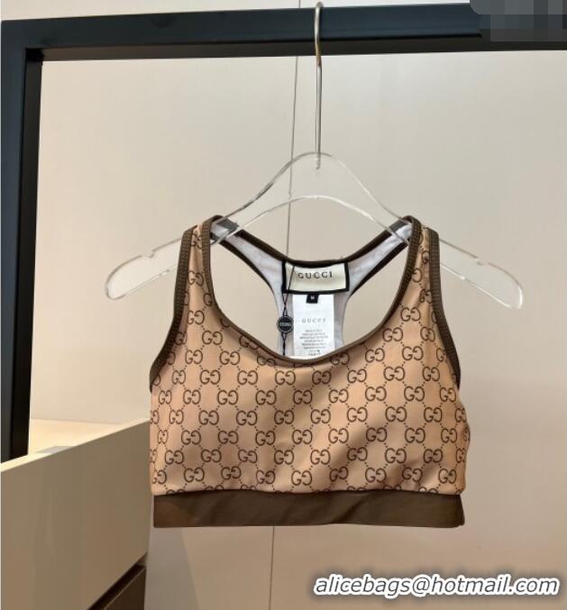 Best Grade Gucci Yoga Activewear Set 0314 Beige/Brown 2025