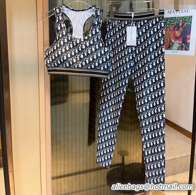 Hot Sell Cheap Dior Oblique Yoga Activewear Set D0314 2025