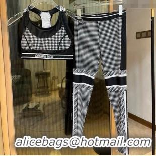 Good Quality Dior Houndstooth Yoga Activewear Set D0314 2025