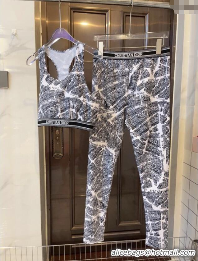 ​Traditional Discount Dior Paris Yoga Activewear Set 0314 White 2025