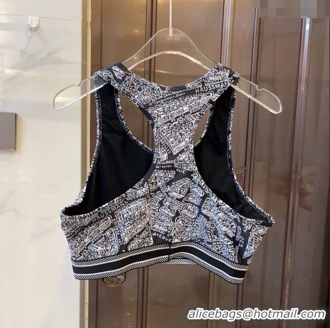 Top Design Dior Paris Yoga Activewear Set 0314 Black 2025