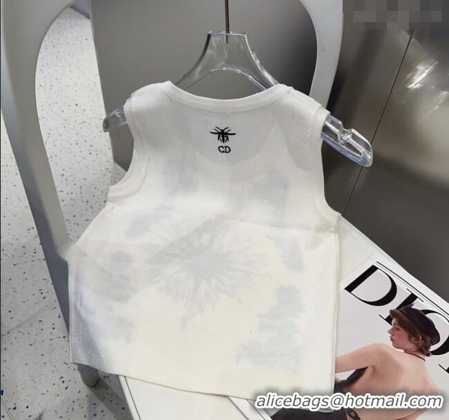 Good Taste Dior Embroidered Vest 0314 White 2025