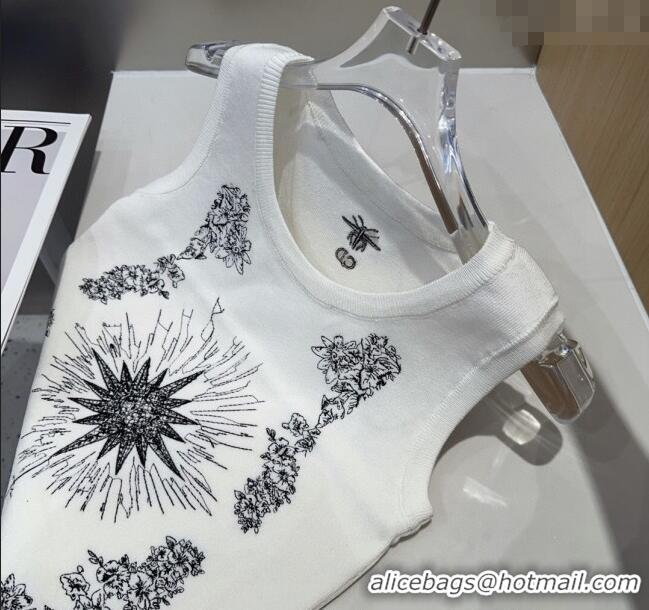 Good Taste Dior Embroidered Vest 0314 White 2025