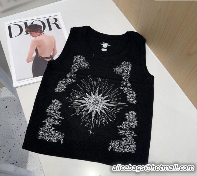 Shop Best Price Dior Embroidered Vest 0314 Black 2025
