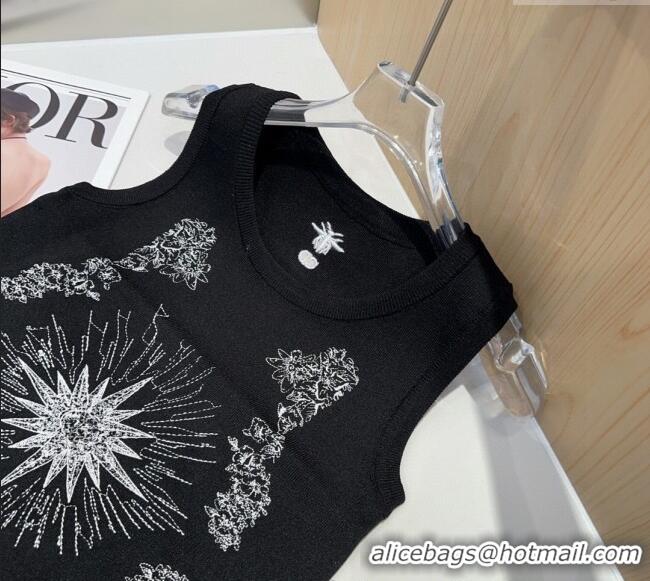 Shop Best Price Dior Embroidered Vest 0314 Black 2025
