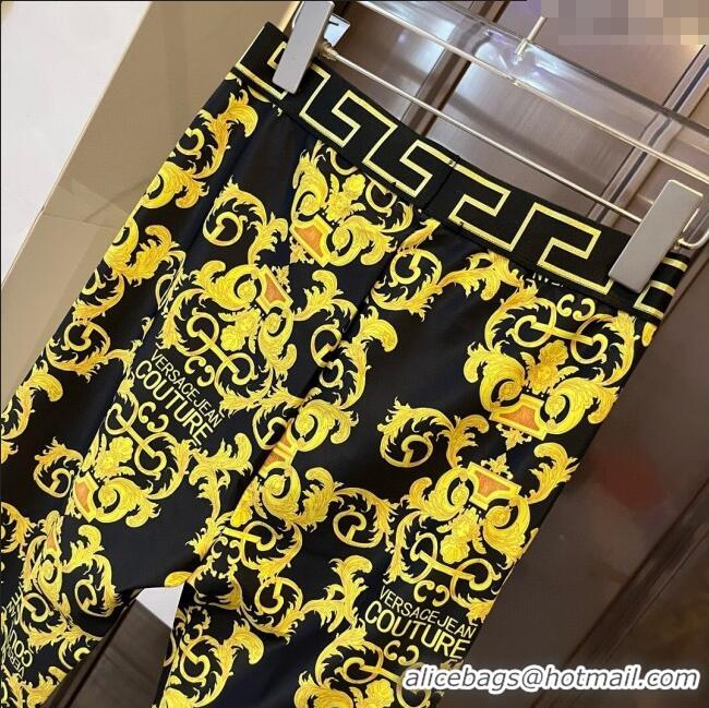 ​Famous Brand Versace Yoga Activewear Set 0314 Yellow/Black 2025