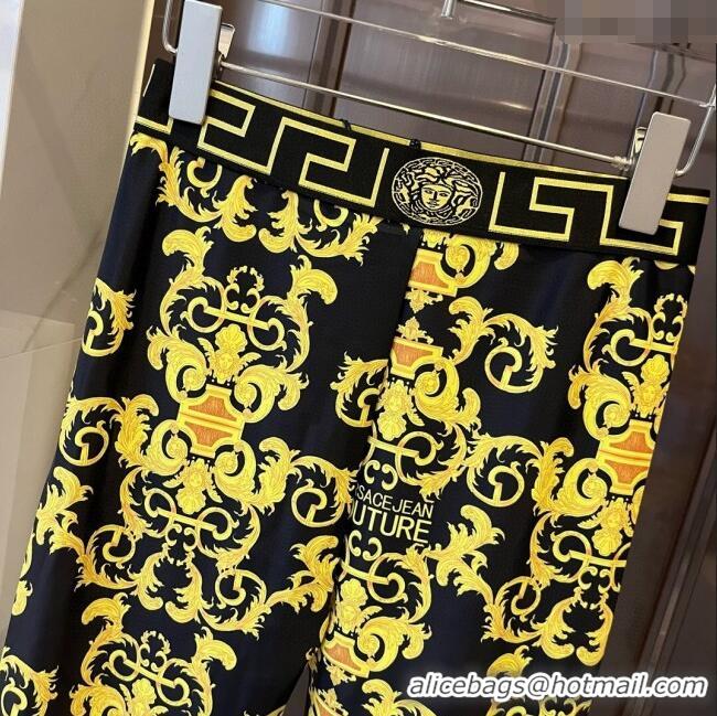 ​Famous Brand Versace Yoga Activewear Set 0314 Yellow/Black 2025