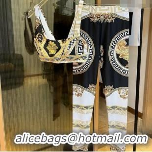 ​Top Grade Versace Yoga Activewear Set 0314 White/Multicolor 2025