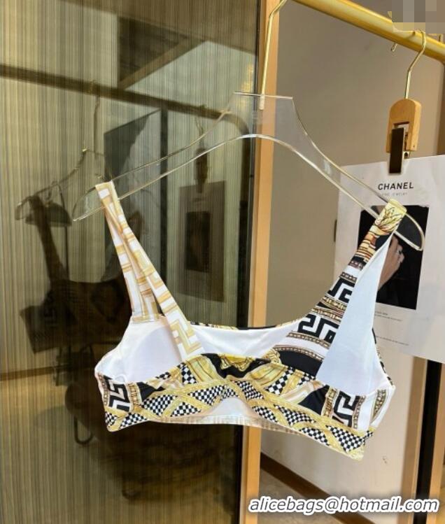 ​Top Grade Versace Yoga Activewear Set 0314 White/Multicolor 2025