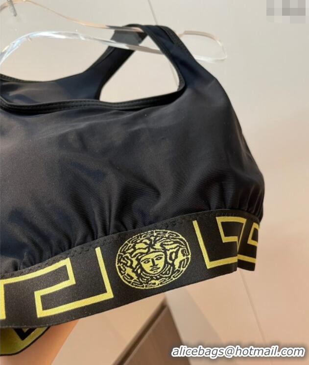 ​Unique Grade Versace Yoga Activewear Set 0314 Black/Gold 2025