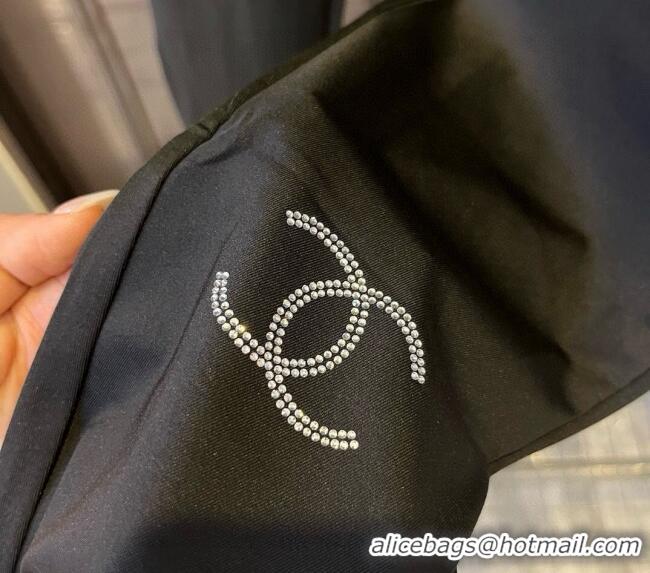 ​Cheap Price Chanel Yoga Activewear Set with Strass 0314 Black 2025