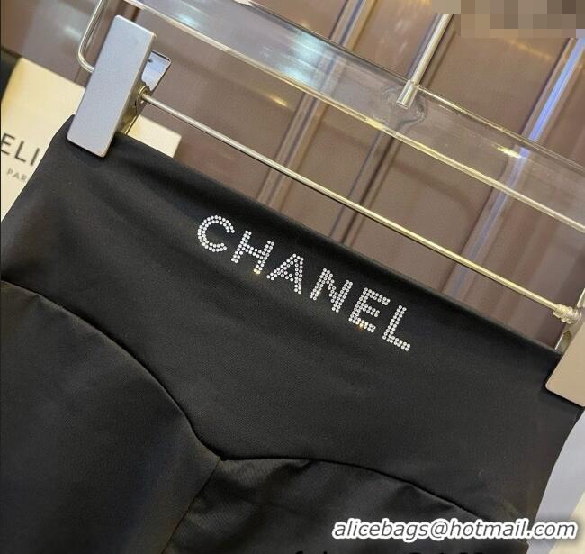 ​Cheap Price Chanel Yoga Activewear Set with Strass 0314 Black 2025