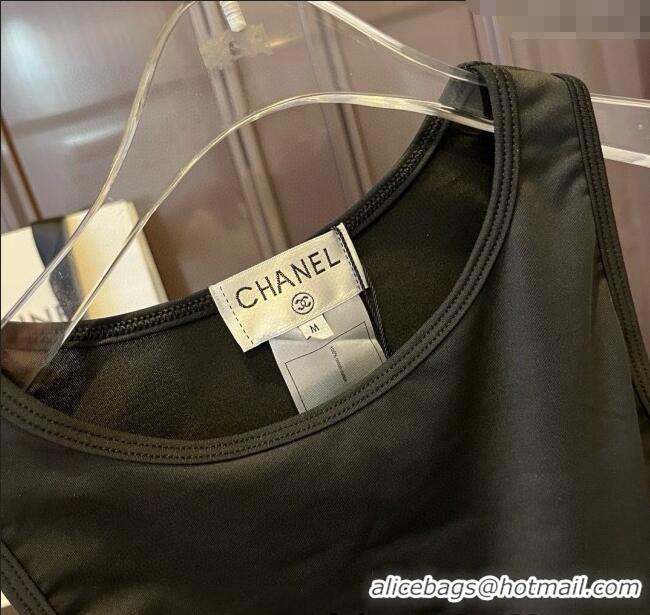 ​Cheap Price Chanel Yoga Activewear Set with Strass 0314 Black 2025