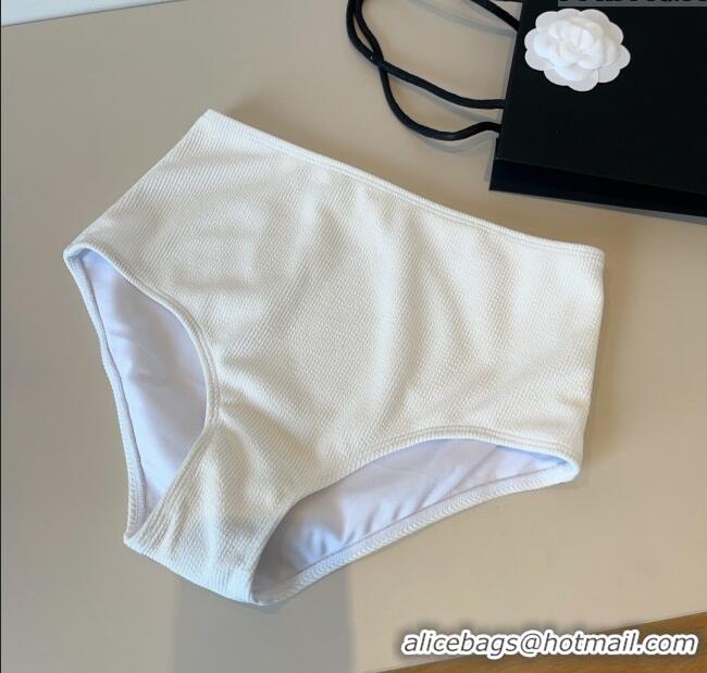Low Cost Chanel Knit Two-Pieces Swimwear 0314 White 2025