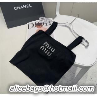 Best Grade Miu Miu Knit Vest 0314 Black 2025